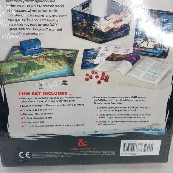 Dungeons & Dragons Essentials Kit (D&D Boxed Set) Wizards of the Coast 2019 NEW - Picture 7 of 7